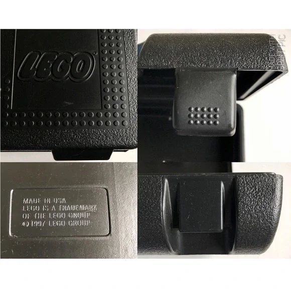 Vintage LEGO Storage Carrying Case Box Container Black 1997 - Picture 5 of 16